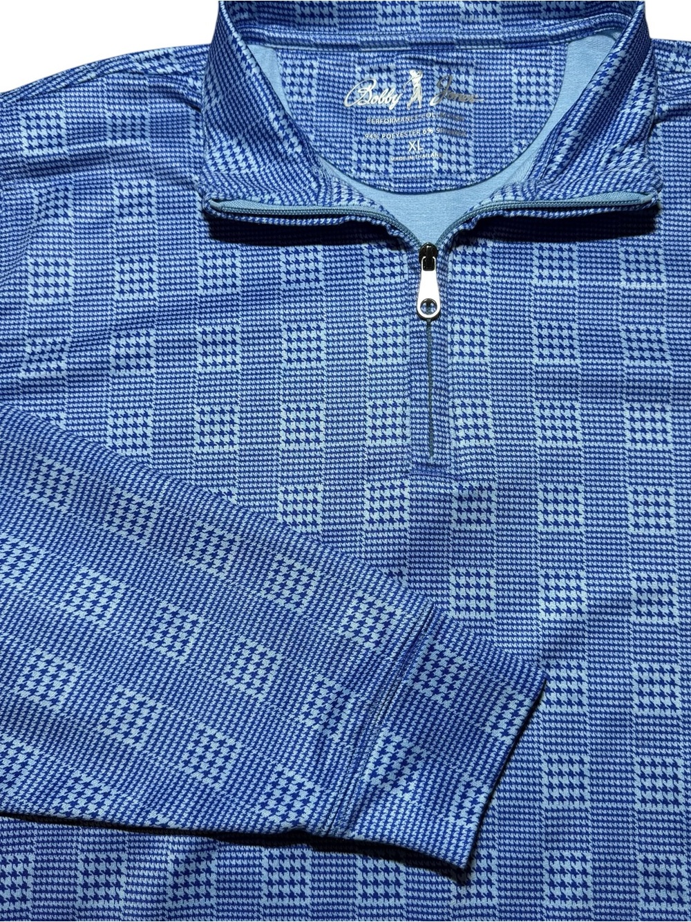 Bobby Jones‎ Performance Blue Quarter Zip Men XL Golf